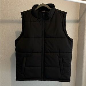 Original Deluxe Men's Black Puffer Vest
